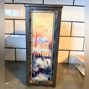 The Bradford Exchange Thomas Kinkade A Warm Winter's Glow Candle Holder